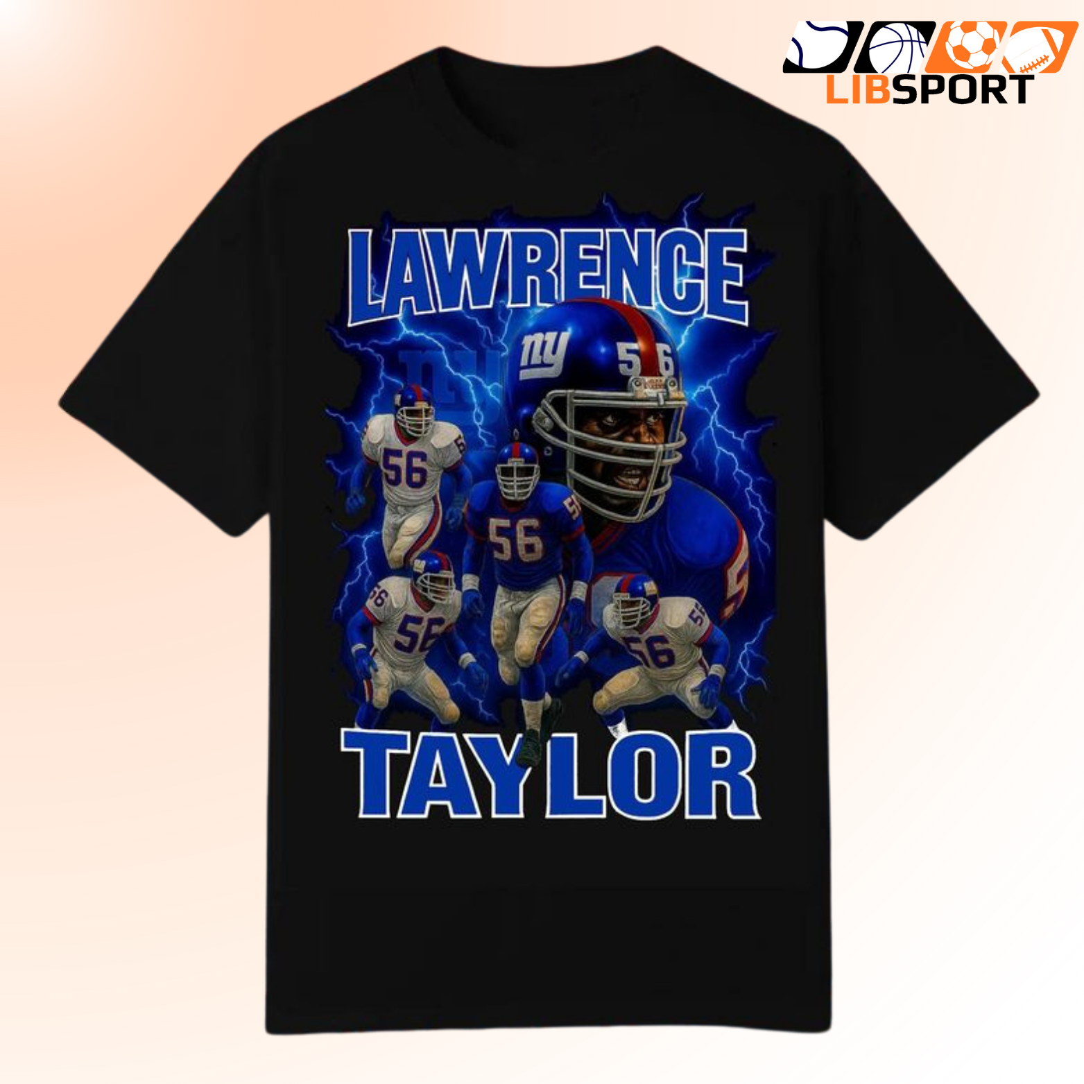 Lawrence Taylor Vintage T-Shirt, New York Giants Tee, Game Day Shirt